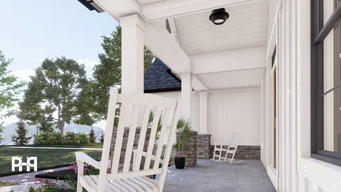 The Taurus house plan, exterior view 5